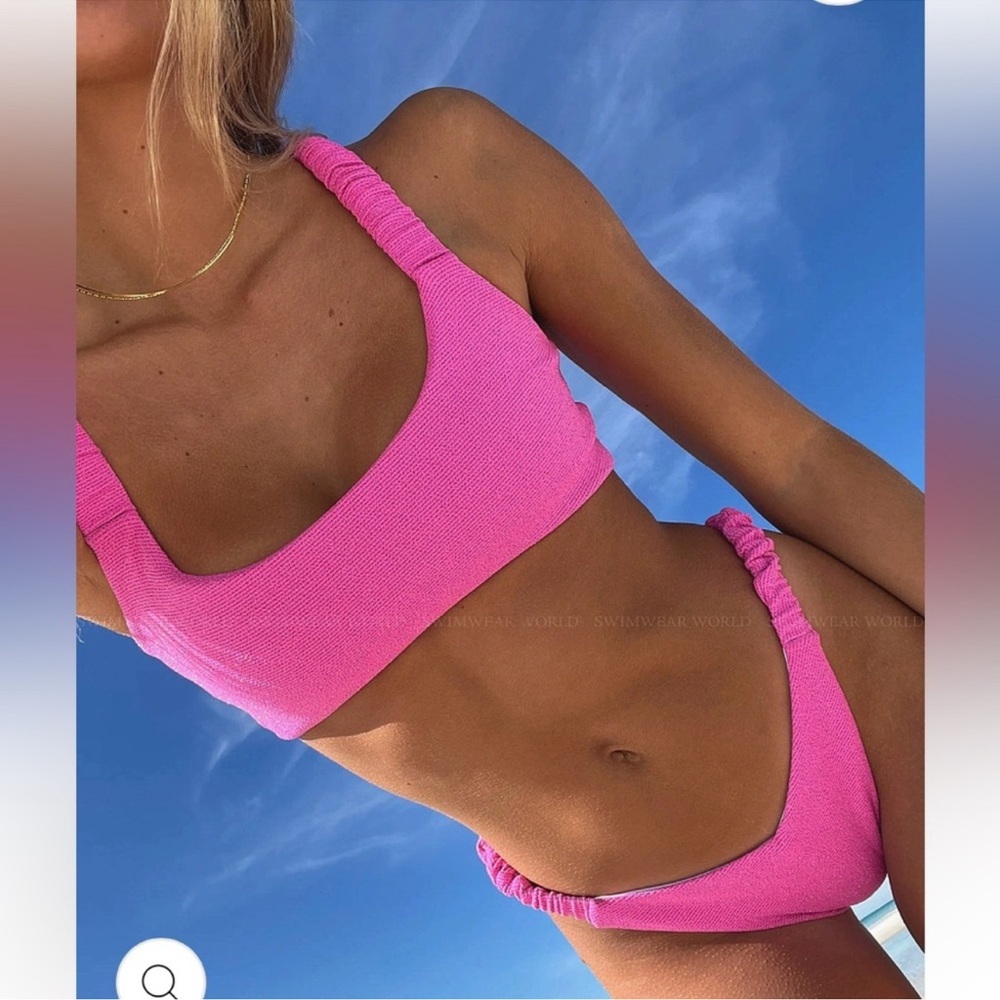 Beach Riot Pink Bikini Top
